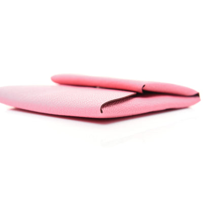 Hermes Chevre Mysore Verso Bastia Coin Purse Rose Confetti Brique 7 of 10