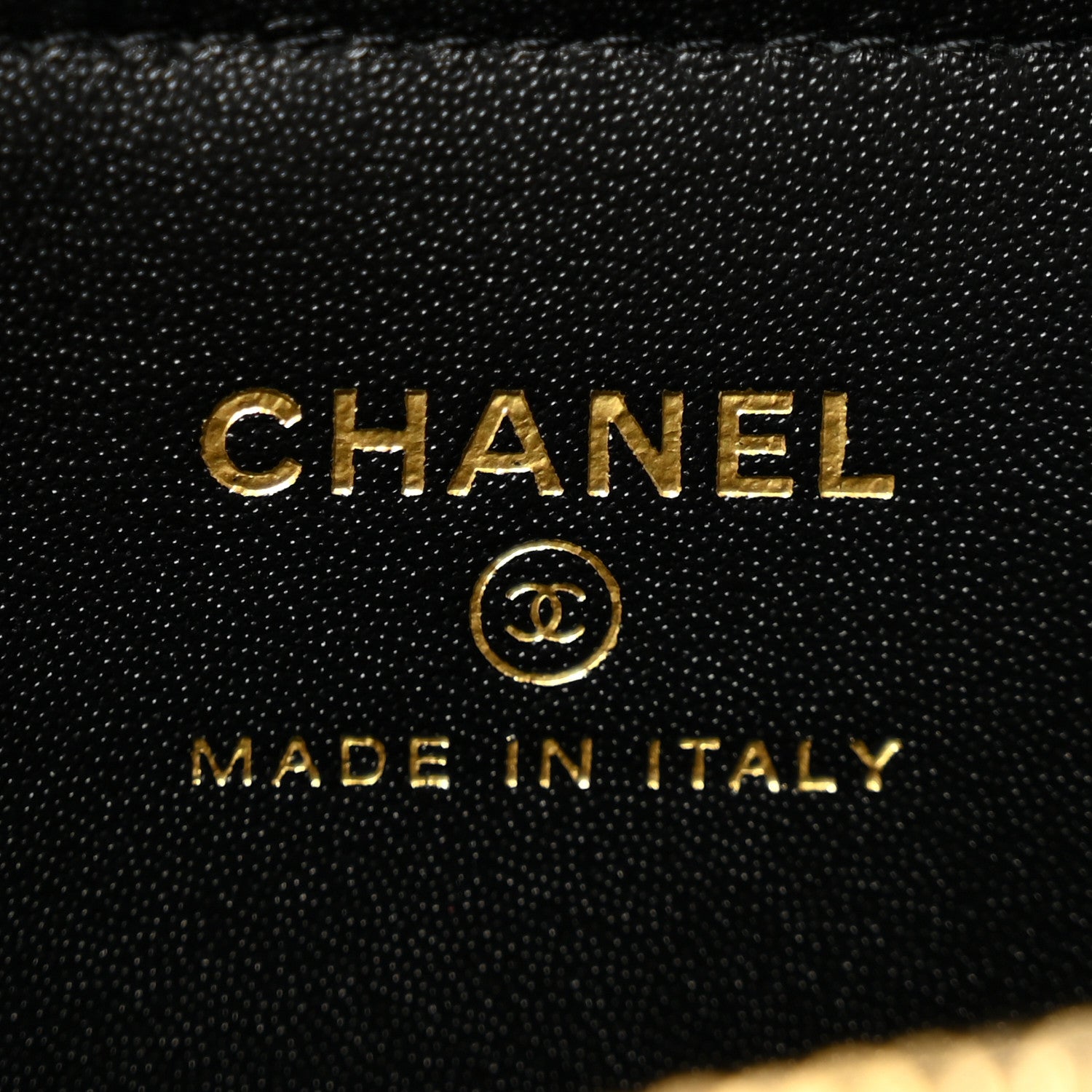 Chanel Calfskin Lizard Embossed Zipped Card Holder Black 6 of 8