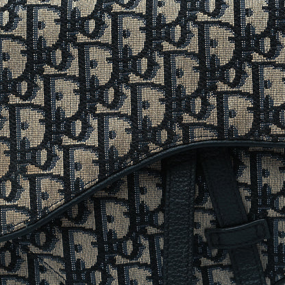 Christian Dior Oblique Mens Saddle Bag Blue 7 of 10