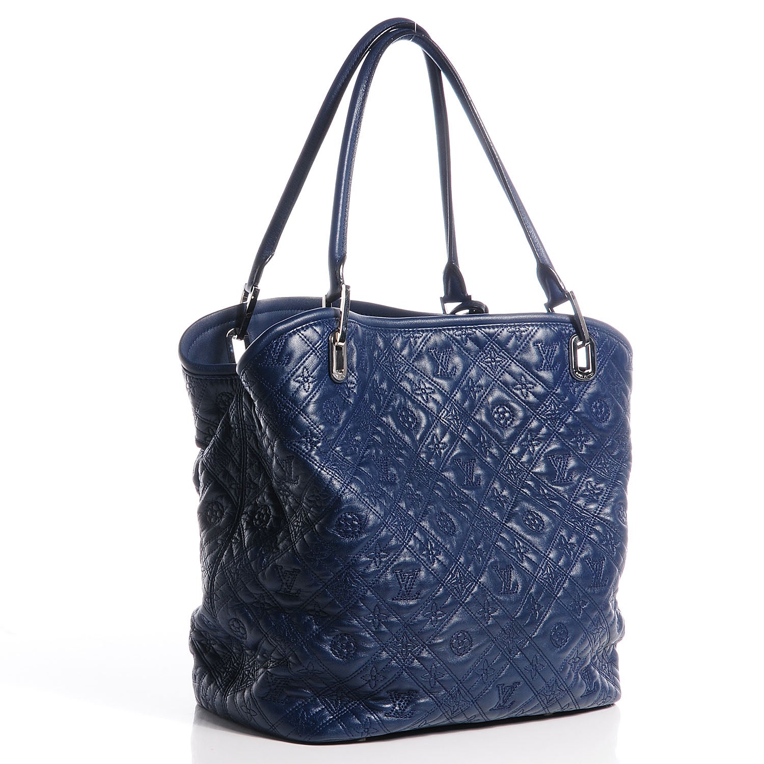 Louis Vuitton Monogram Lambskin Antheia Lilia GM Indigo 3 of 7
