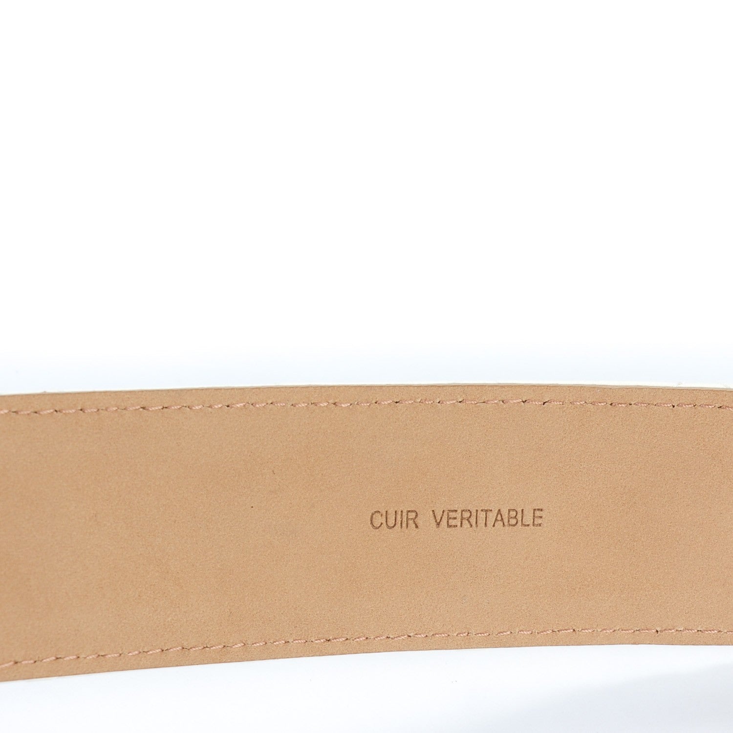 Chanel Lambskin Quilted CC Belt 100 40 Dark White 3 of 8