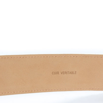 Chanel Lambskin Quilted CC Belt 100 40 Dark White 3 of 8