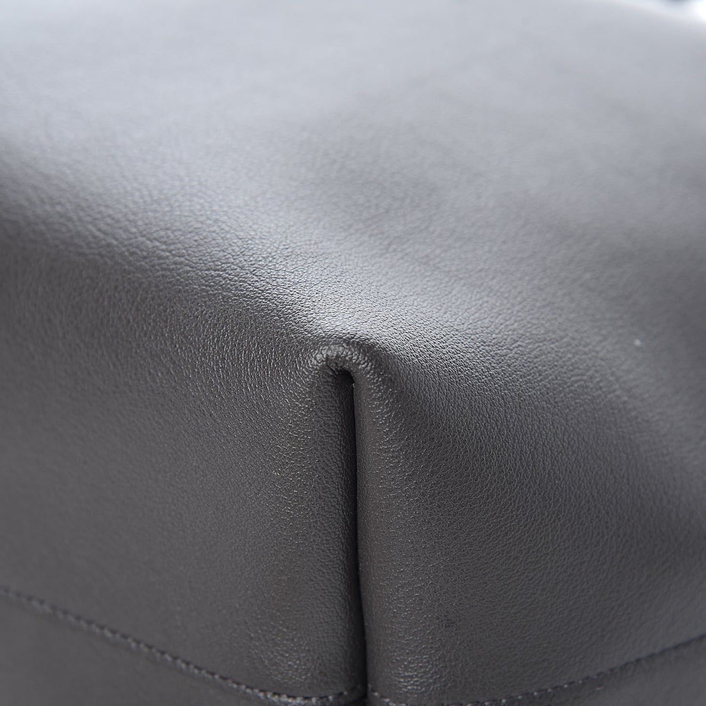 Calfskin Large Shopping Tote Dark Grey