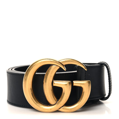 Gucci Calfskin Double G 40mm Belt 95 38 Black 1 of 5