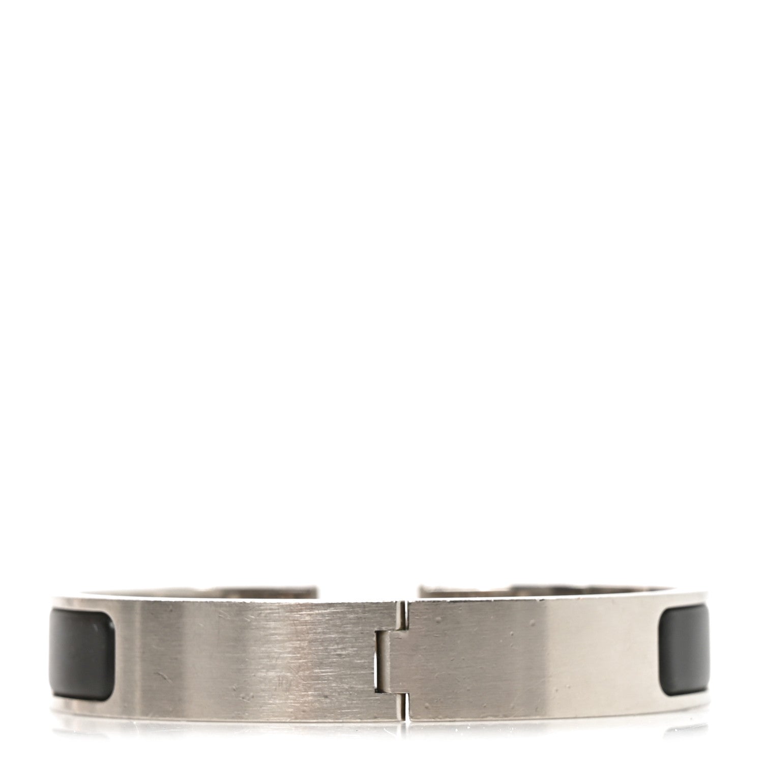 Hermes Matte Enamel Narrow Clic Clac HH Bracelet T4 Black 3 of 5