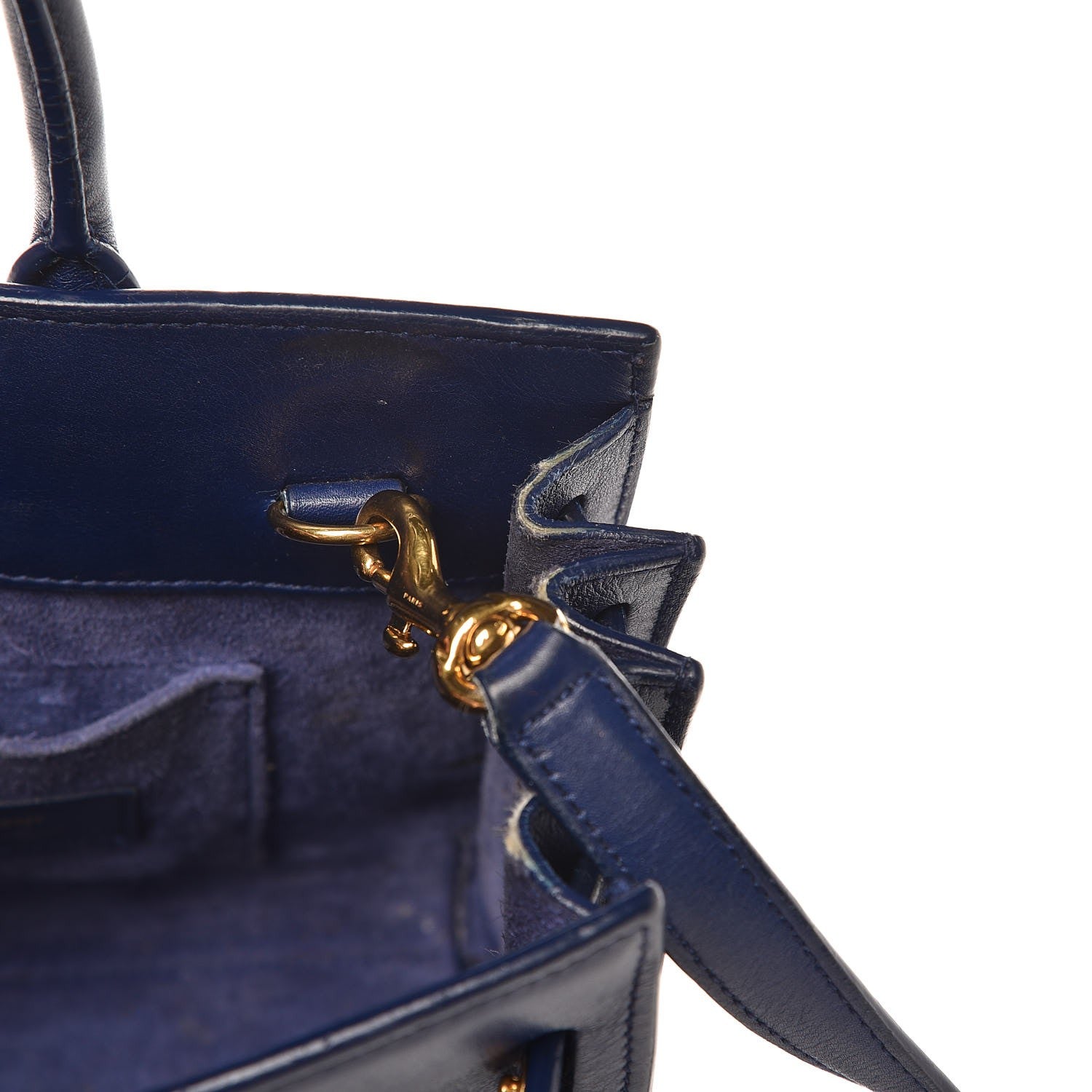 Saint Laurent Calfskin Nano Sac De Jour Dark Blue 8 of 19