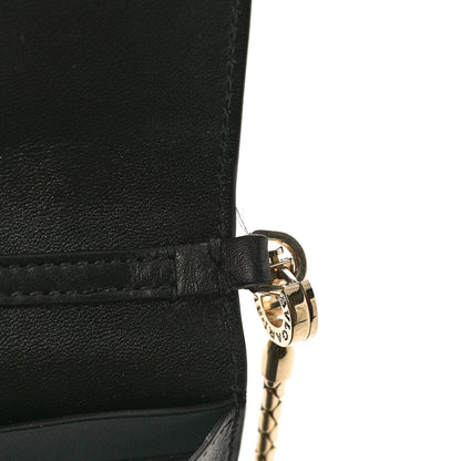 Bulgari Calfskin Serpenti Forever Chain Wallet Black 10 of 10