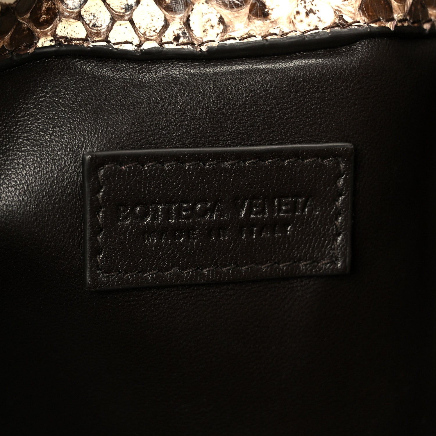 Bottega Veneta Snakeskin Dustbag Brown 5 of 10