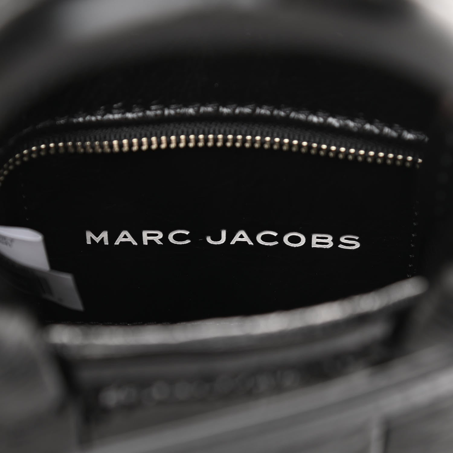 Marc Jacobs Shiny Crinkled Lambskin Micro The Tote Bag Black 6 of 9