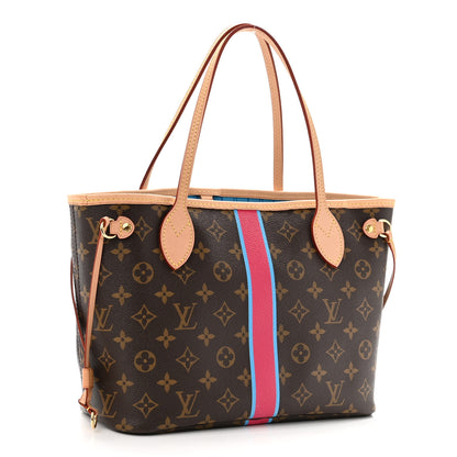 Louis Vuitton Monogram My LV Heritage Neverfull PM Fuchsia Blue Clair 2 of 8