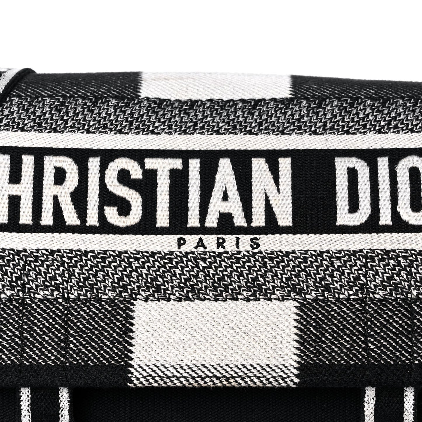 Canvas Tartan Diorcamp Messenger Black White