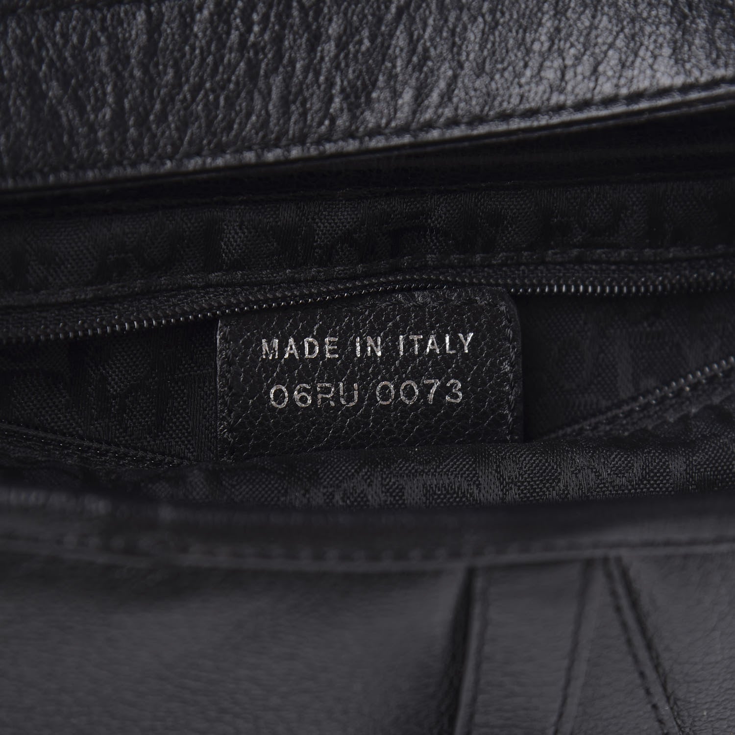 Christian Dior Calfskin Saddle Bag Black 7 of 10