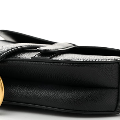 Christian Dior Grained Calfskin Mini Saddle Bag Black 10 of 11