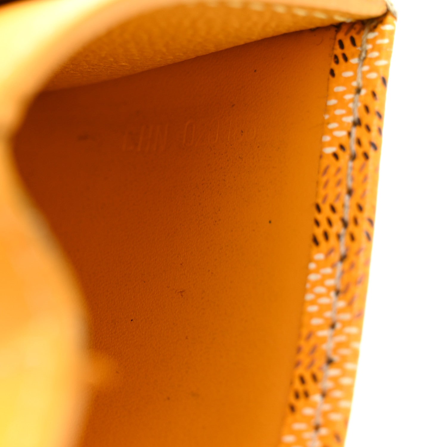 Goyard Goyardine Saint Pierre Card Holder Yellow 7 of 11
