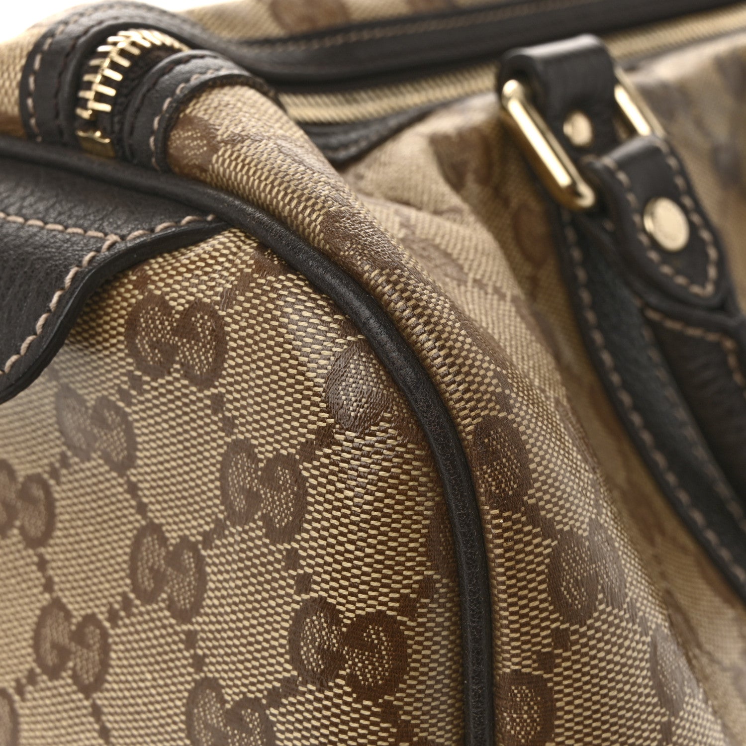 Gucci Crystal Monogram Medium Joy Boston Dark Brown 13 of 15