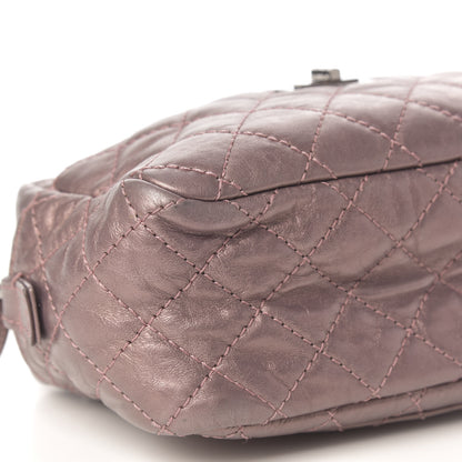 Chanel Metallic Aged Calfskin Quilted Small Reissue Camera Case Rose Fonce 4 of 8