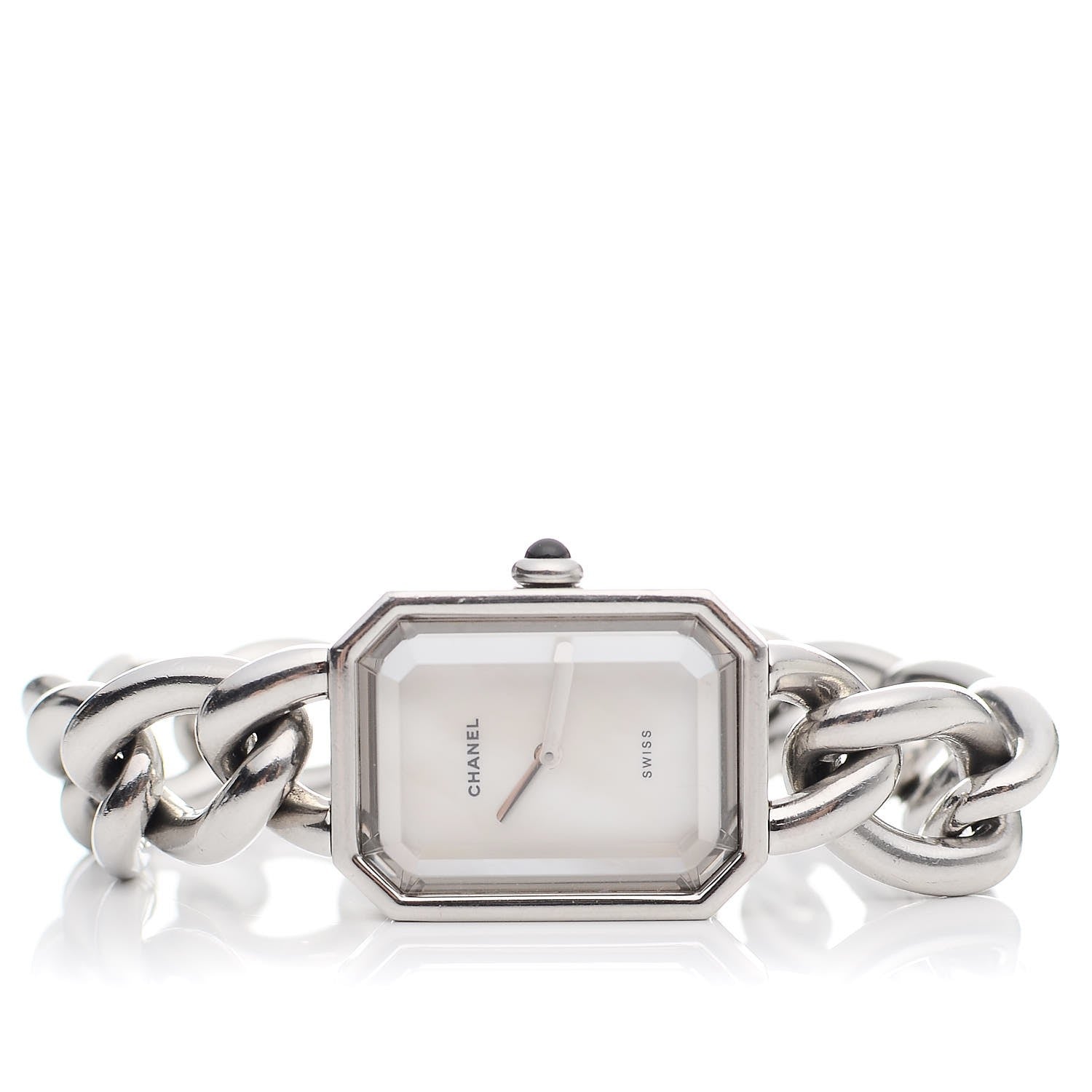 Chanel Stainless Steel Mother of Pearl 20mm Chain Premiere Quartz Watch M 3 of 6