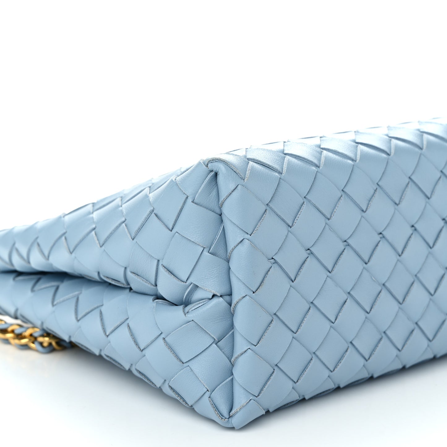 Nappa Intrecciato Small Andiamo Shoulder Bag Ice