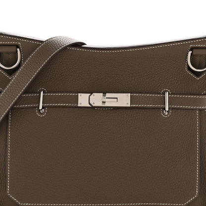 Hermes Taurillon Clemence Jypsiere 28 Etoupe 8 of 11