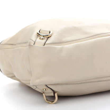 Gucci Calfskin Medium Abbey Tote Off White 8 of 10