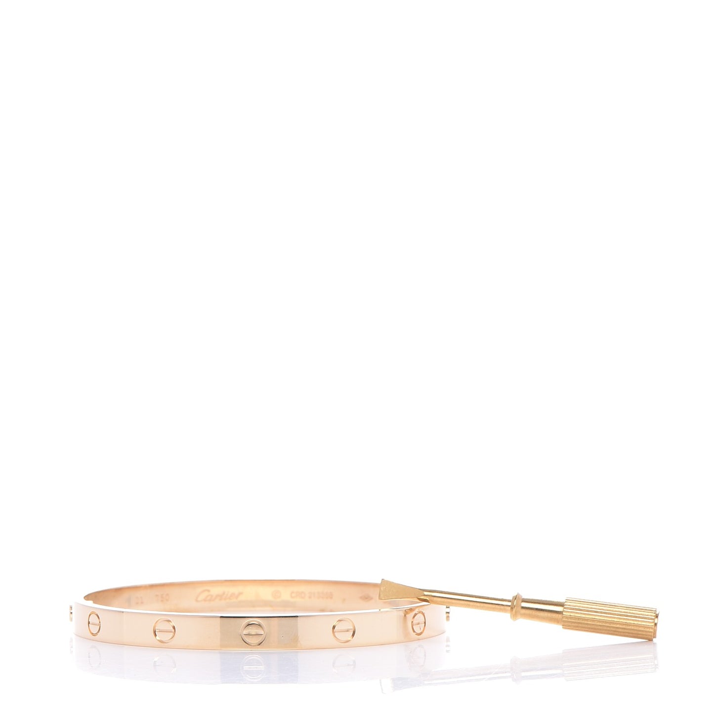 18K Yellow Gold LOVE Bracelet 21
