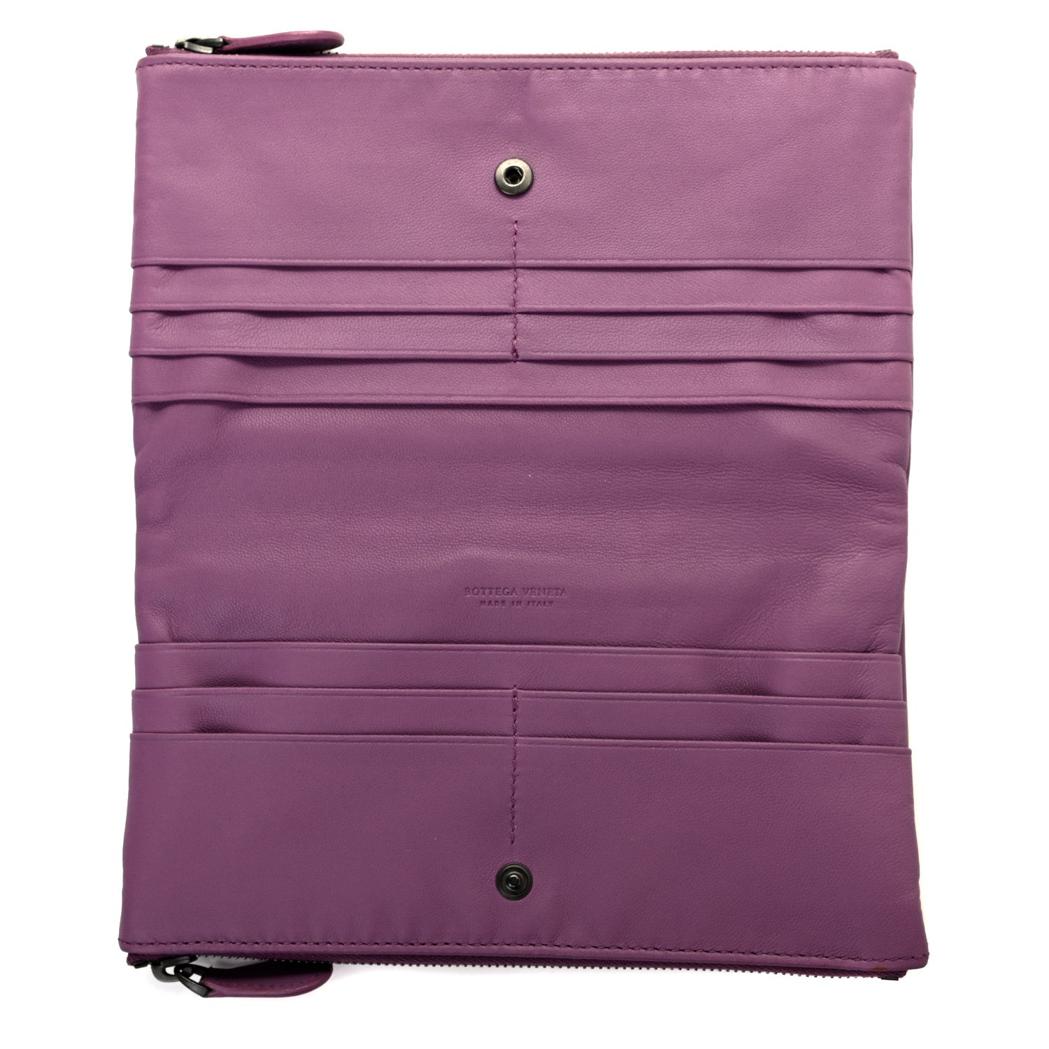 Bottega Veneta Nappa Intrecciato Double Zip Clutch Wallet Corot 6 of 8