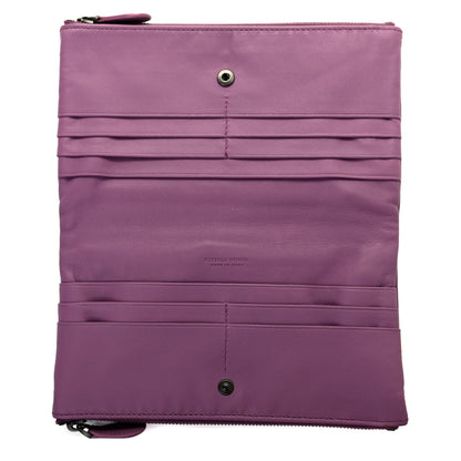 Bottega Veneta Nappa Intrecciato Double Zip Clutch Wallet Corot 6 of 8