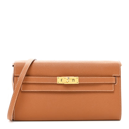 Hermes Epsom Kelly Wallet To Go Gold 1 of 10