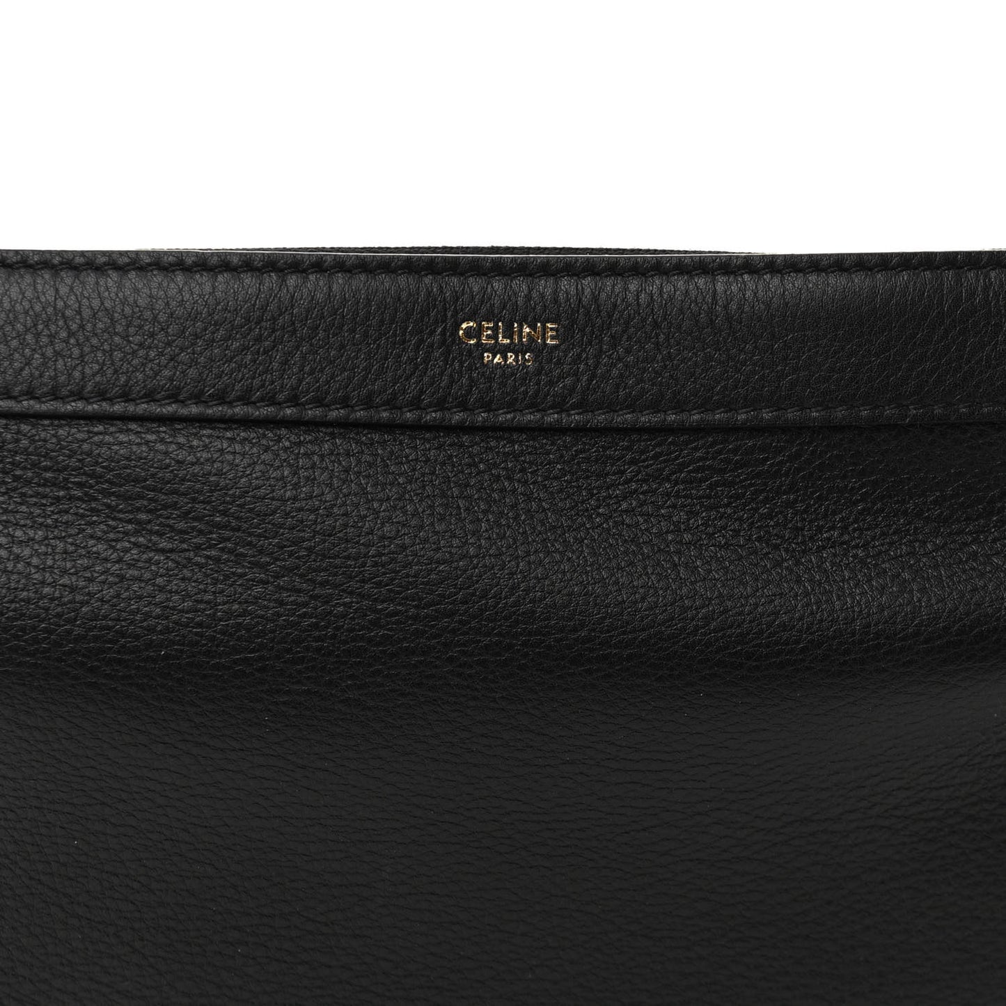 Supple Calfskin Medium Strap Leandre Shoulder Bag Black