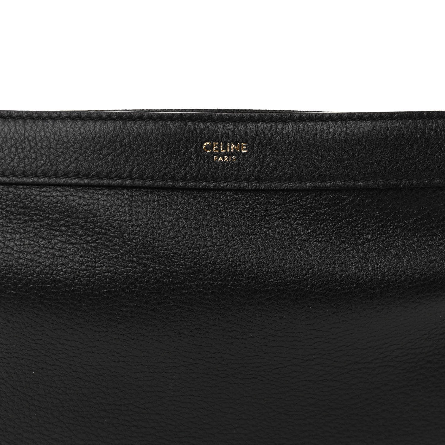 Celine Supple Calfskin Medium Strap Leandre Shoulder Bag Black 7 of 9