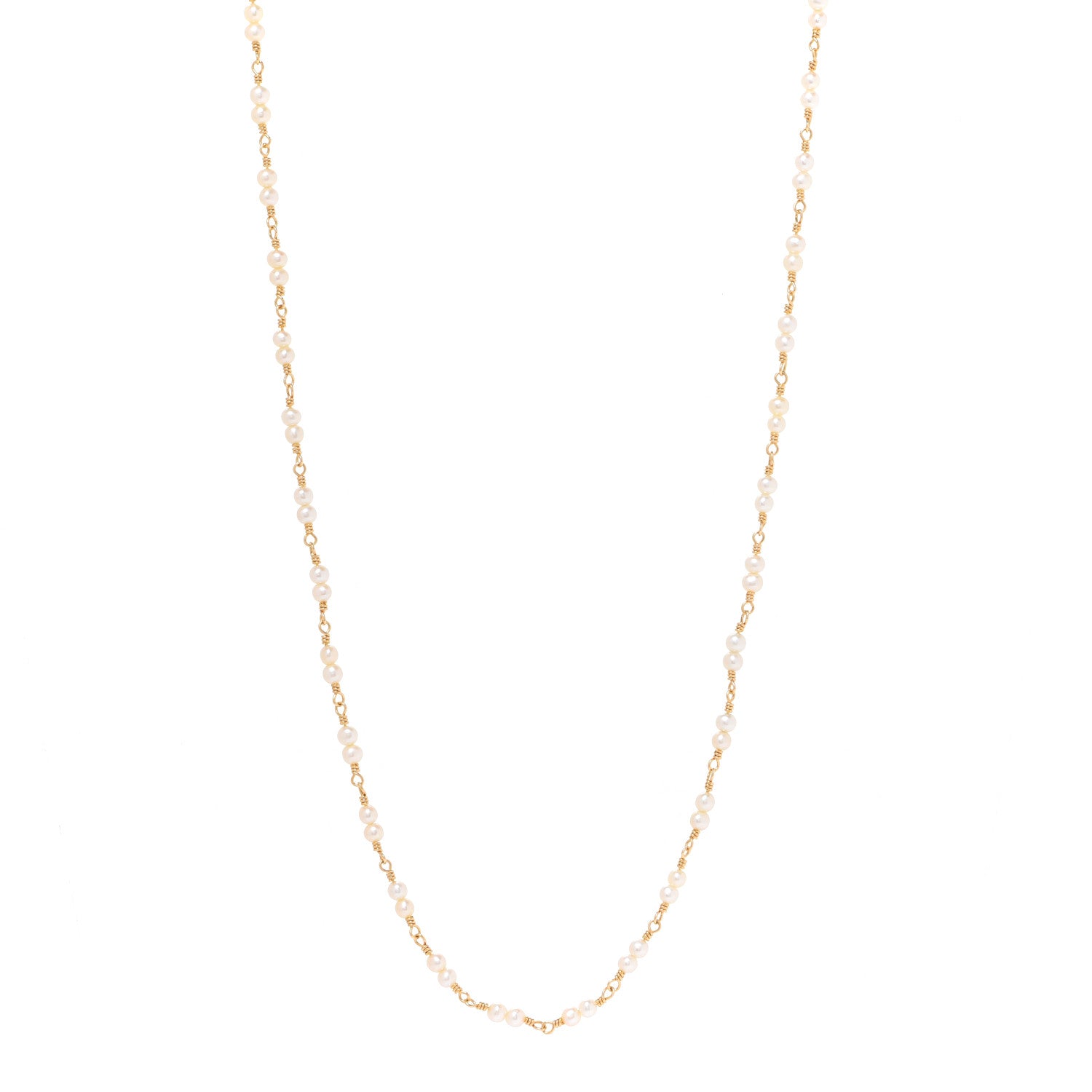 Temple St. Clair 18K Yellow Gold Pearl Karina Necklace 1 of 5