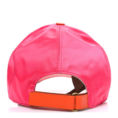 Gucci X ADIDAS Satin Trefoil Logo MC Rolly Baseball Hat Fuxia Red 6 of 8