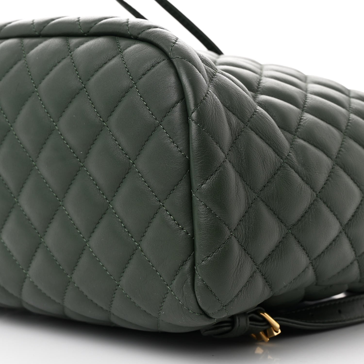 Chanel Lambskin Quilted Large Urban Spirit Backpack Dark Green 10 of 13