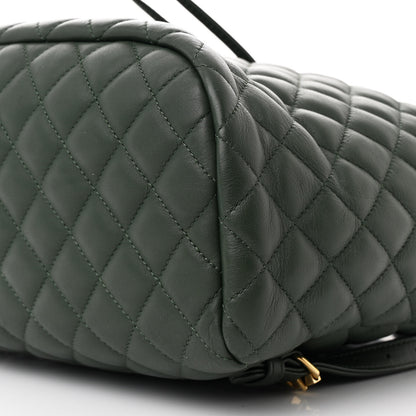 Chanel Lambskin Quilted Large Urban Spirit Backpack Dark Green 10 of 13