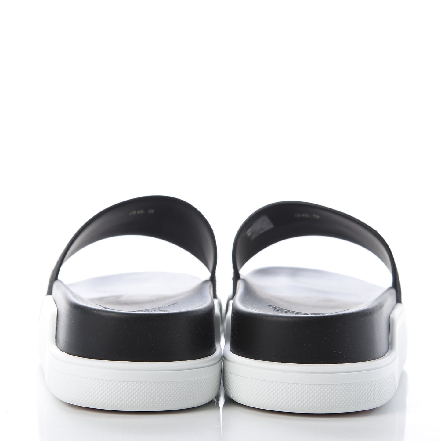 Veau Velours Strass Dear Pool Platform Slide Sandal 36.5 Black