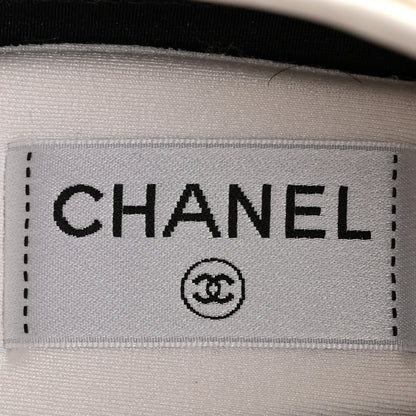 Chanel Cotton Sneakers 38.5 Beige White 22 of 27