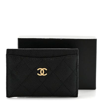 Chanel Caviar Quilted Card Holder Black 10 of 10