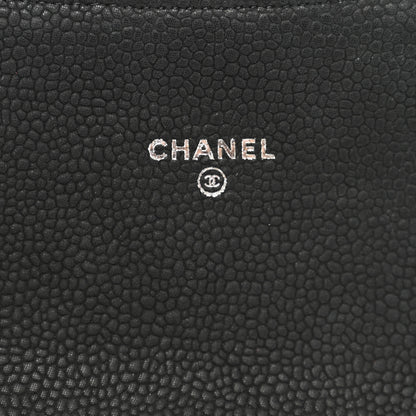 Chanel Caviar Quilted Travel Wallet Black 7 of 10