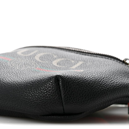 Gucci Grained Calfskin Small Logo Belt Bag Black 9 of 11