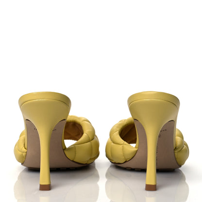 Bottega Veneta Nappa Matelasse Padded Mule Sandals 35.5 Pear 5 of 8