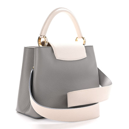 Louis Vuitton Taurillon Capucines MM Steeple Gray 3 of 10