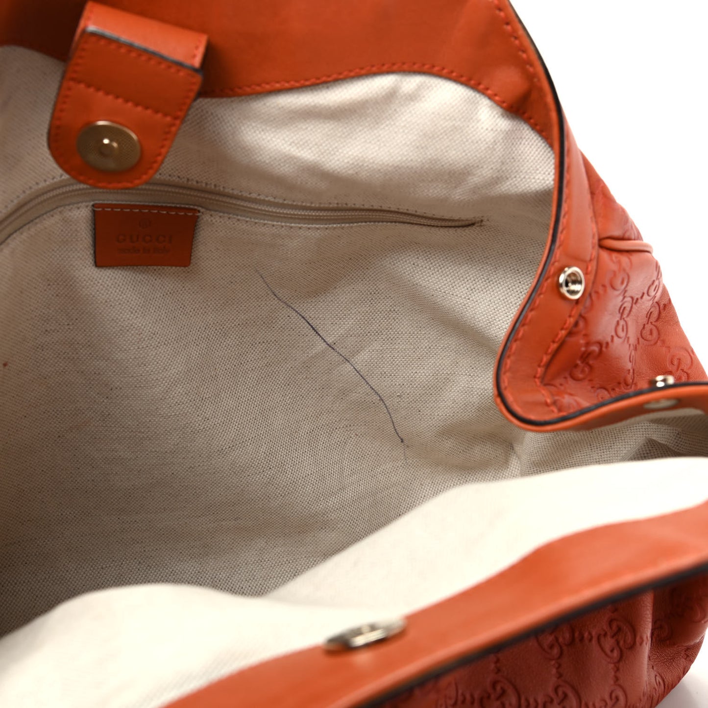 Guccissima Medium Sukey Tote Orange