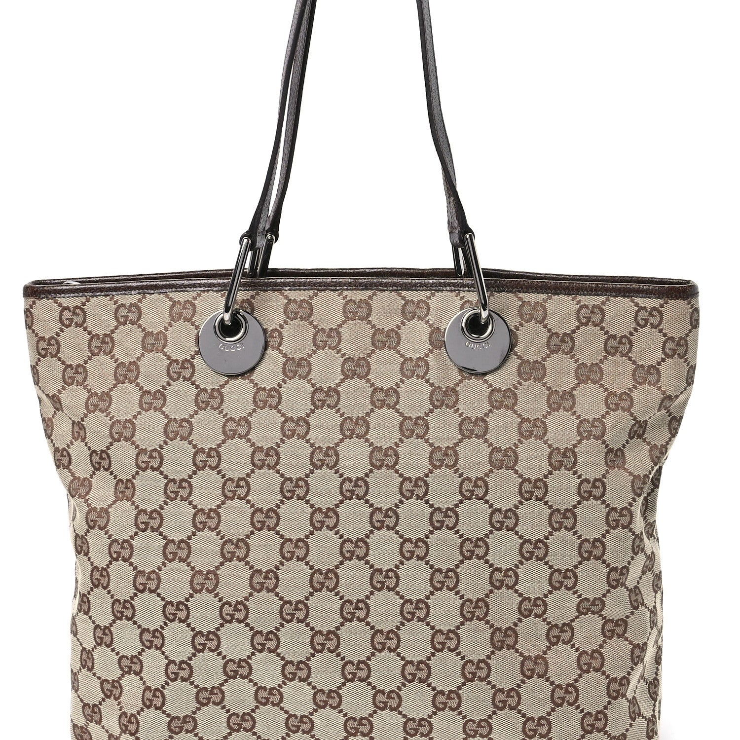 Gucci Monogram Eclipse Tote Gold 8 of 11
