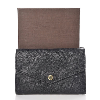 Louis Vuitton Empreinte Compact Curieuse Wallet Black 9 of 9