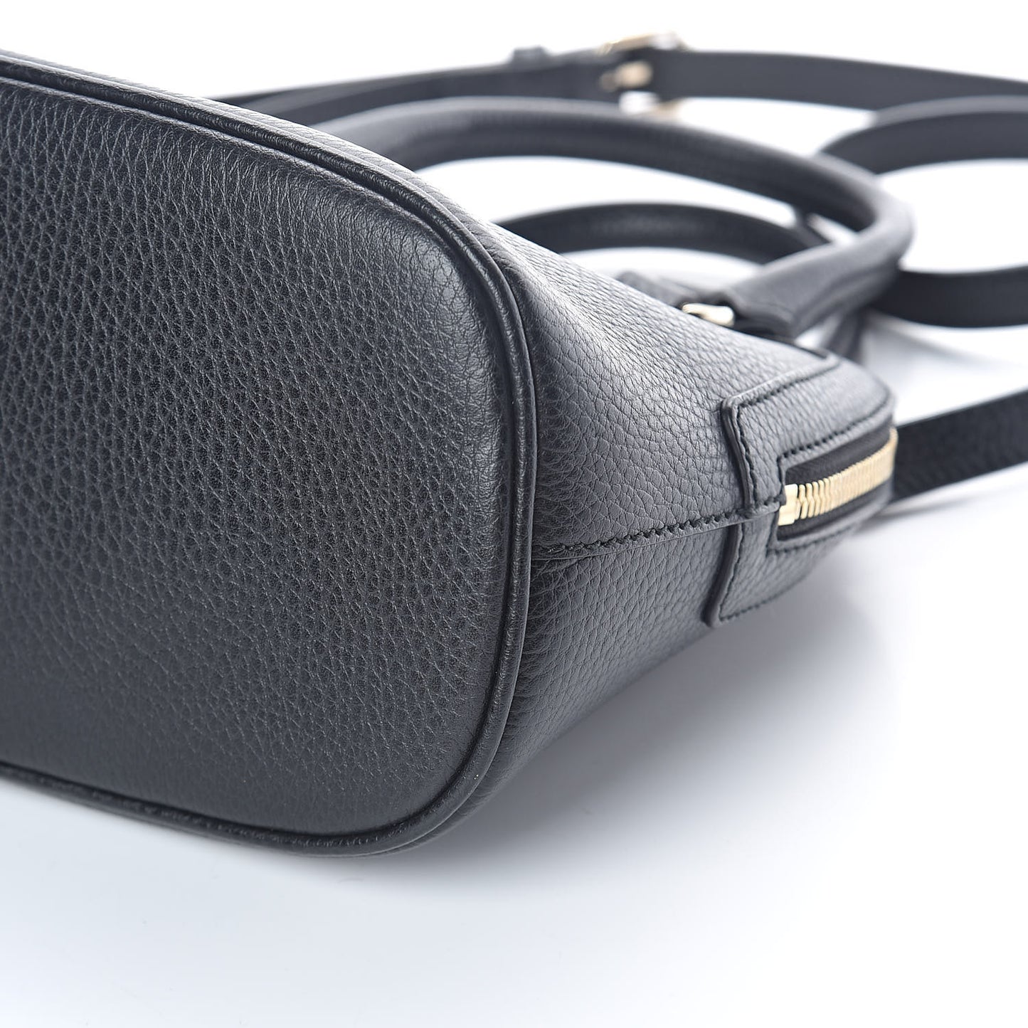 Dollar Calfskin Small GG Charm Dome Bag Black