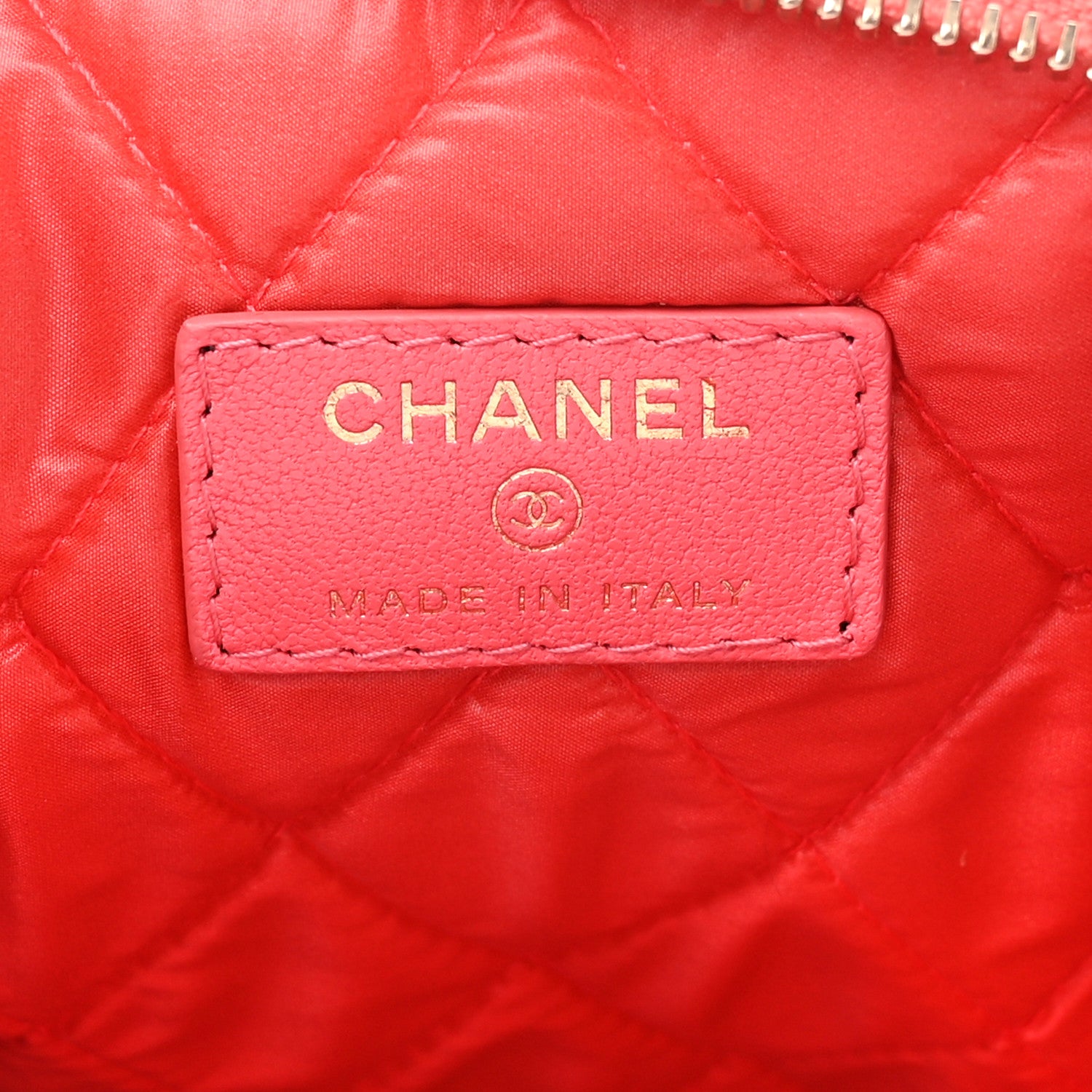 Chanel Sheepskin Quilted Medium Vintage Mademoiselle Cosmetic Case Pink 6 of 7