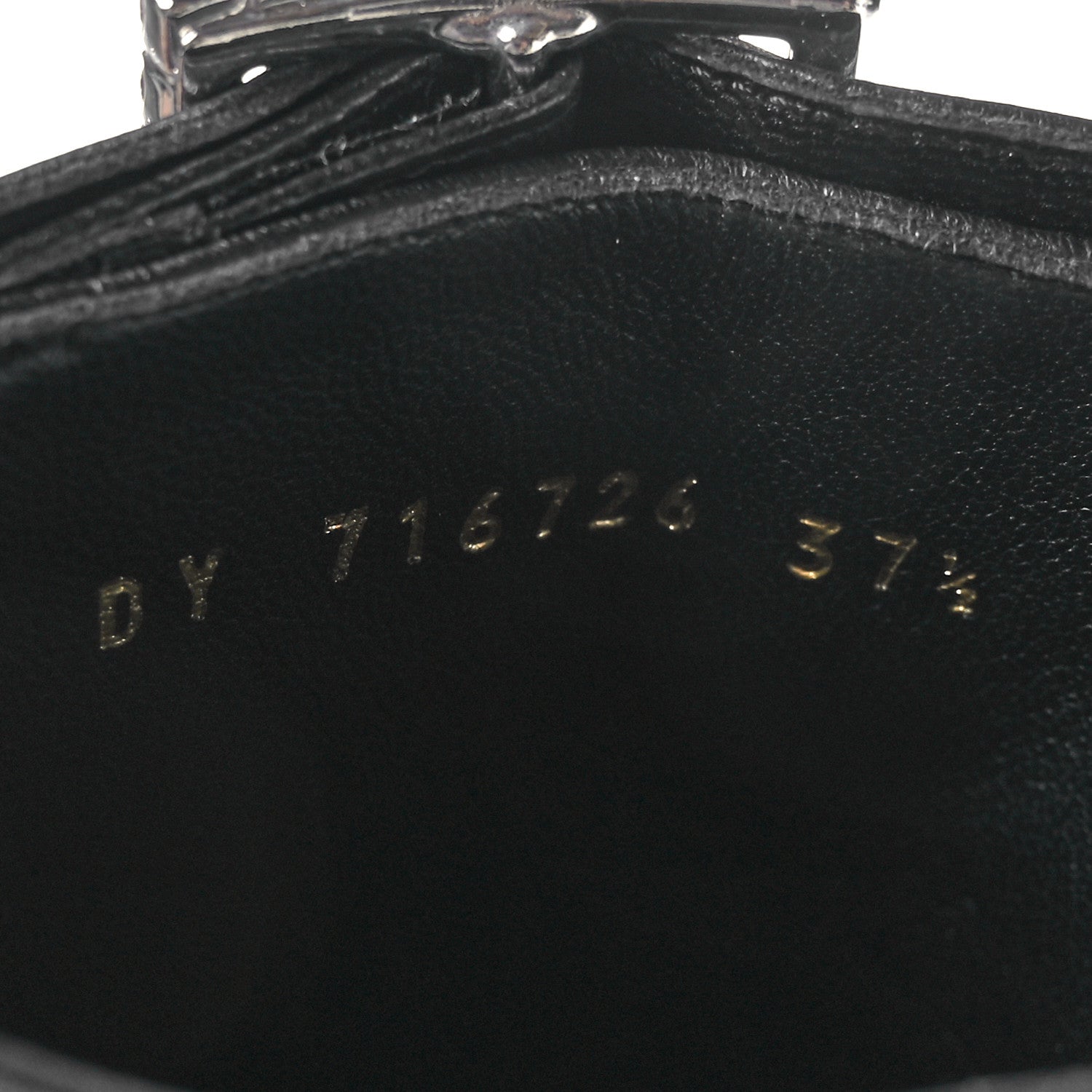 Saint Laurent Goatskin Crystal Buckle Claude 90 Ankle Booties 37.5 Black 7 of 9