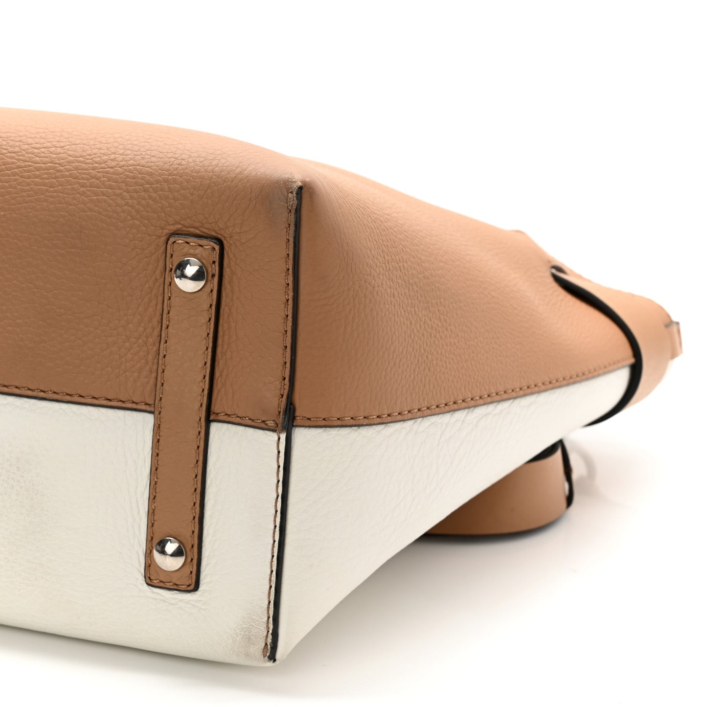 Soft Grain Calfskin Medium Belt Bag Light Camel Chalk White
