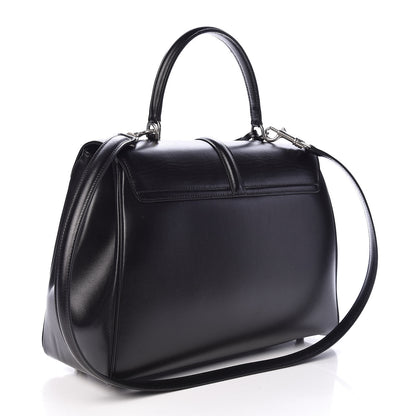 Celine Satinated Calfskin Medium 16 Top Handle Bag Black 3 of 10