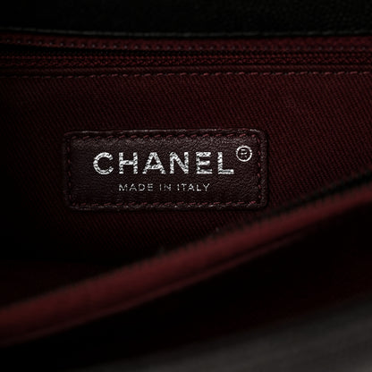 Chanel Caviar Chevron Quilted Small Coco Handle Flap So Black 6 of 10